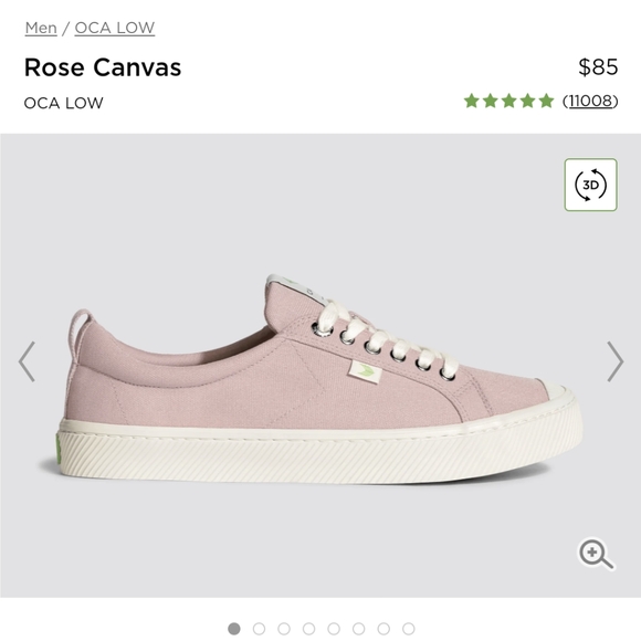 Cariuma (Rose Canvas/White Sole) 9.5M/11W - Picture 7 of 8